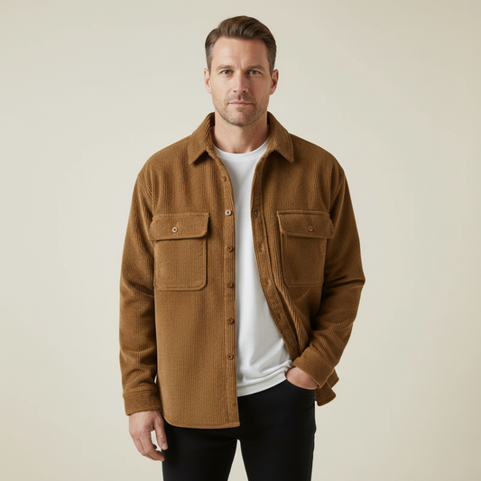 Herren Cordjacke mit Fleece | Wärmend & Stilvoll für Herbst & Winter