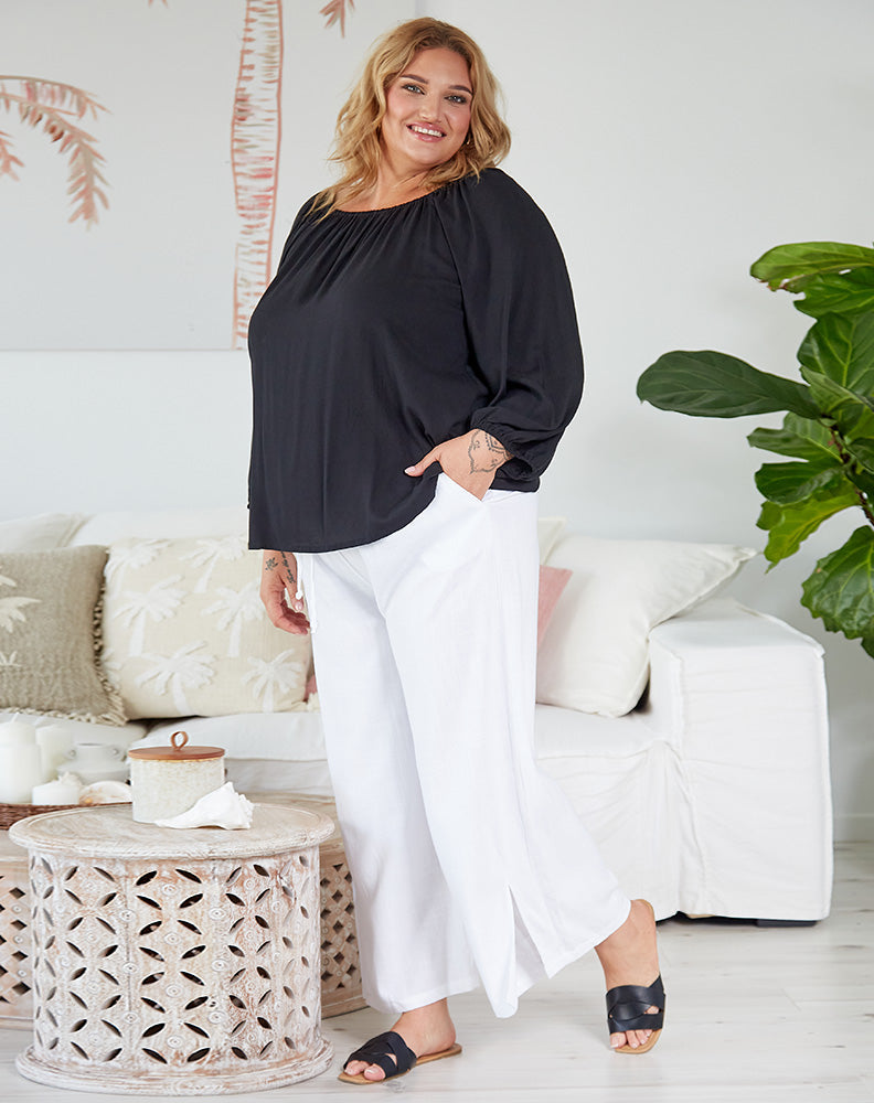 Heliane | Elegante Plus-Size Off-Shoulder Bluse