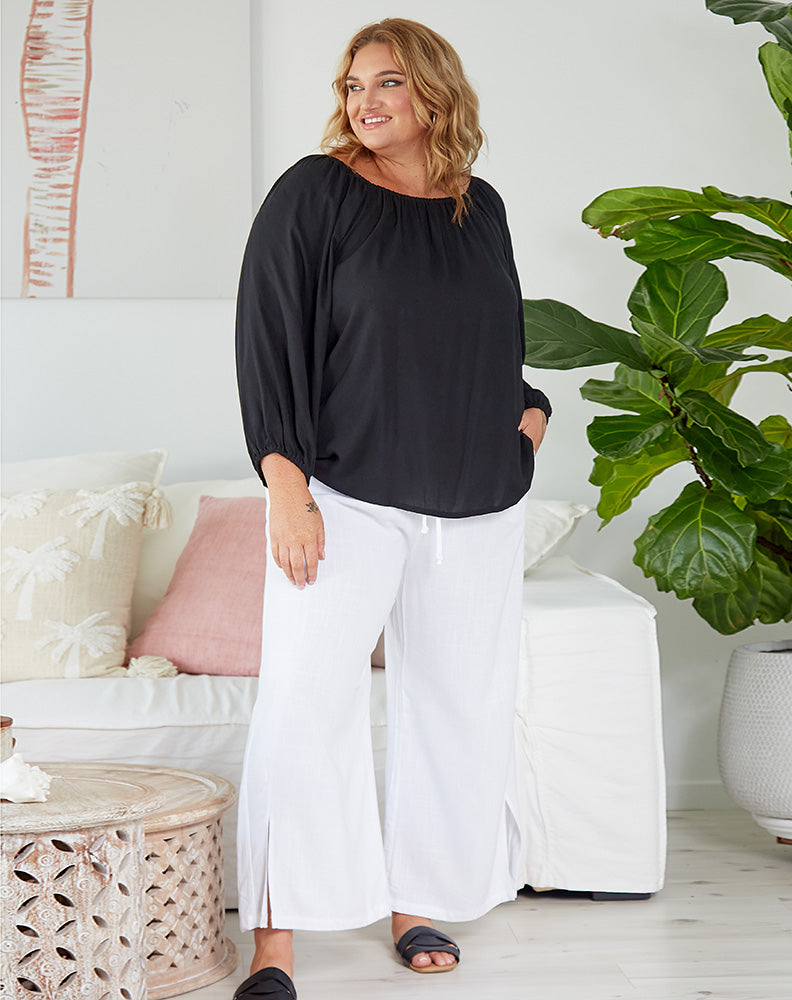 Heliane | Elegante Plus-Size Off-Shoulder Bluse