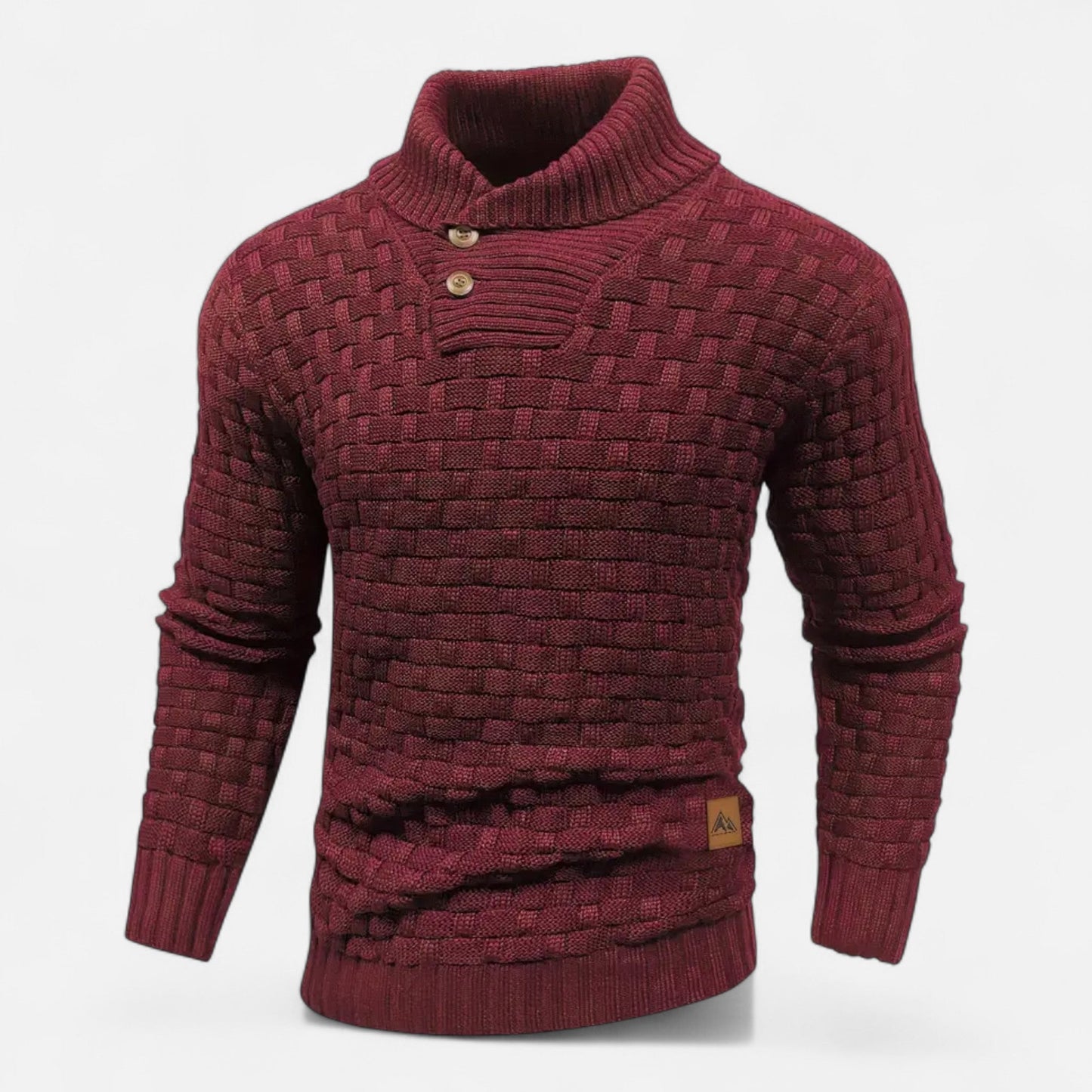 Timo | Herren Klassischer Strickpullover mit Knopfleiste – Weicher, Strukturierter Winterpullover mit Hohem Stretchkomfort