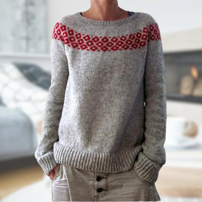 Nalira | Gestreifter Strickpullover für stilvolle Gemütlichkeit