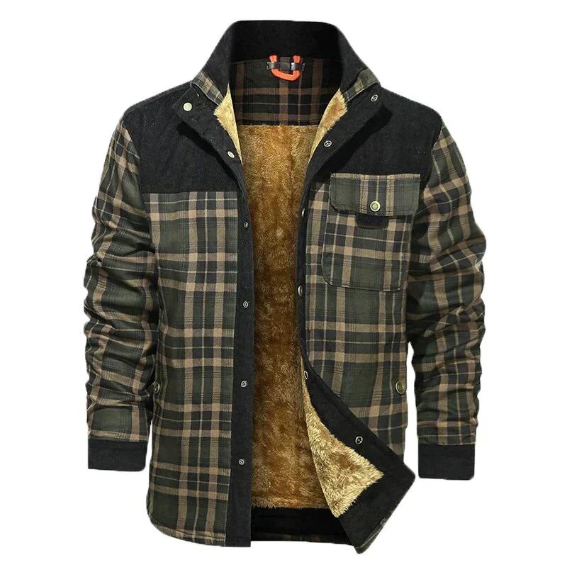 Beckett | Herren Plaid Shirt Jacket mit warmem Fleecefutter, modern & stylisch