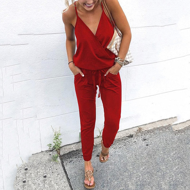 Evelyn | Bequemer ärmelloser Jumpsuit