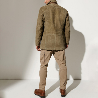 Blake | Herren Khaki Blazer Winterjacke im Vintage Stil