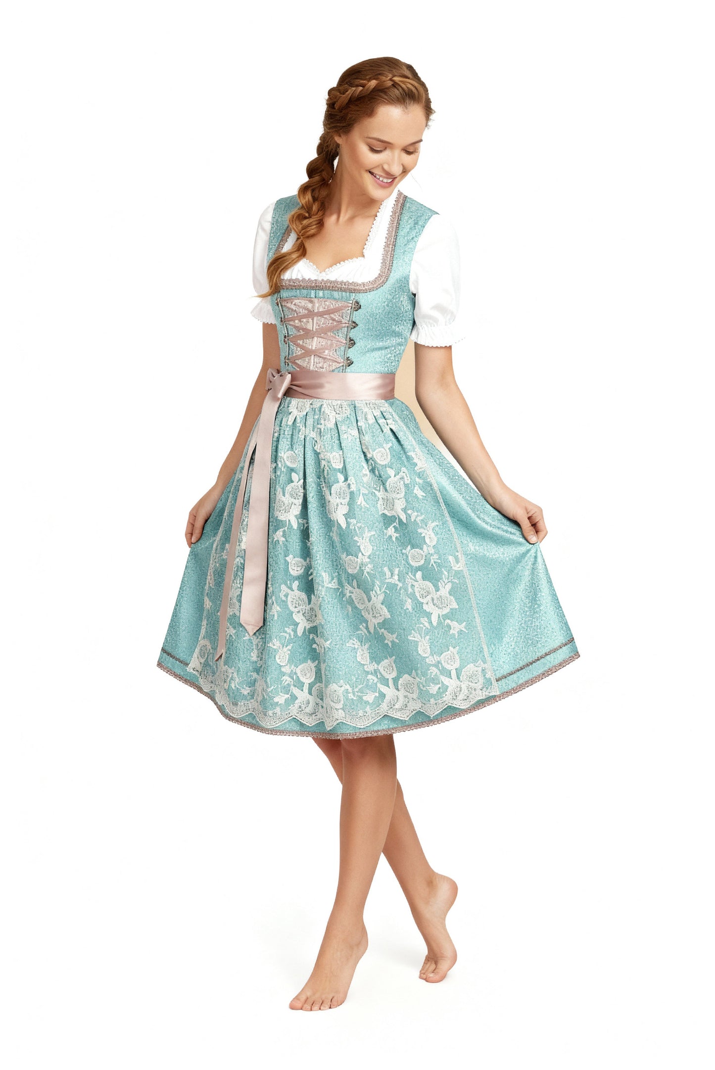 Dirndl Damen Tracht mit Schürze | Perfekt für Oktoberfest & Festliche Anlässe