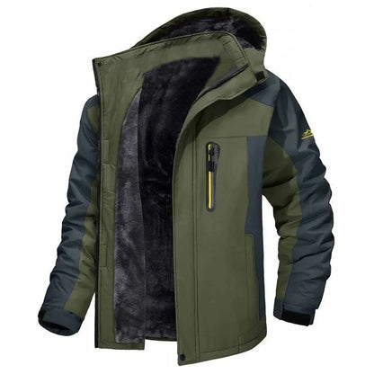 Gefütterte Herren Outdoorjacke | Warm, wetterfest und ideal für aktive Wintertage