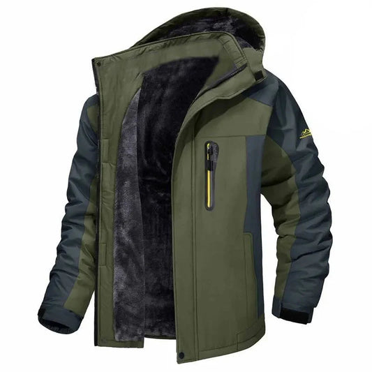 Gefütterte Herren Outdoorjacke | Warm, wetterfest und ideal für aktive Wintertage