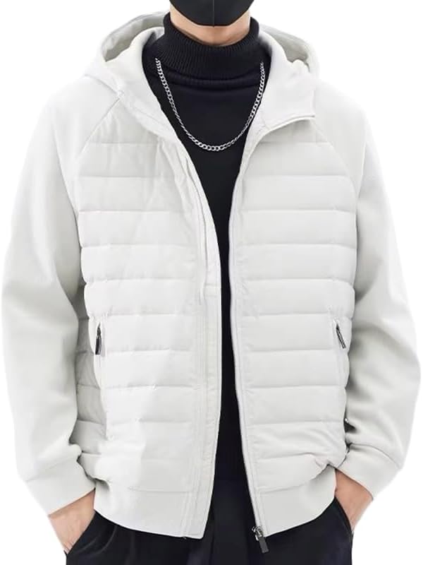 Albie | Herren Übergangsjacke – Gepolsterte Stehkragenjacke mit Reißverschluss für jede Jahreszeit