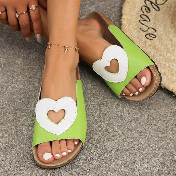 Sallen | Damen Sandalen mit Herz-Aussparung