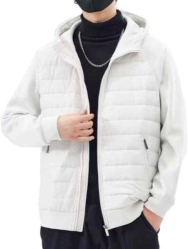 Albie | Herren Übergangsjacke – Gepolsterte Stehkragenjacke mit Reißverschluss für jede Jahreszeit