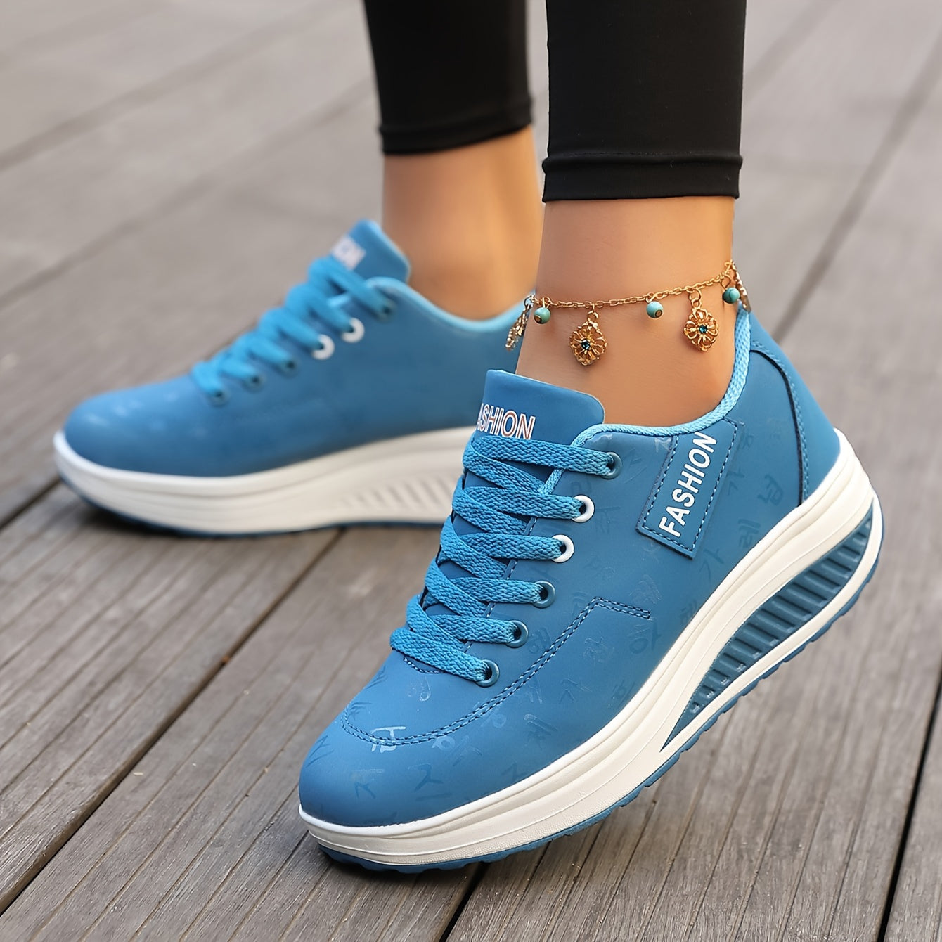 Fablea | Damen Trendsetter Sneaker – Moderne Plateau-Sohle & Stylisches Schnür-Design