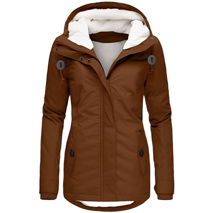Wasserdichte Samtjacke mit Kapuze – Stylisch, Funktional & Komfortabel