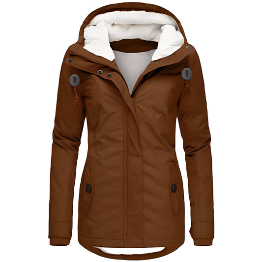 Wasserdichte Samtjacke mit Kapuze – Stylisch, Funktional & Komfortabel