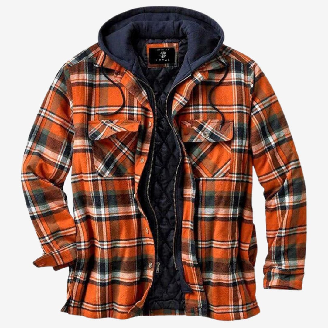 Herren Flanelljacke | Warme Kapuzenjacke für Freizeit & Outdoor