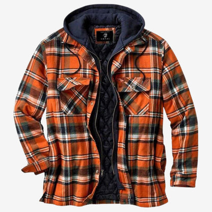 Herren Flanelljacke | Warme Kapuzenjacke für Freizeit & Outdoor