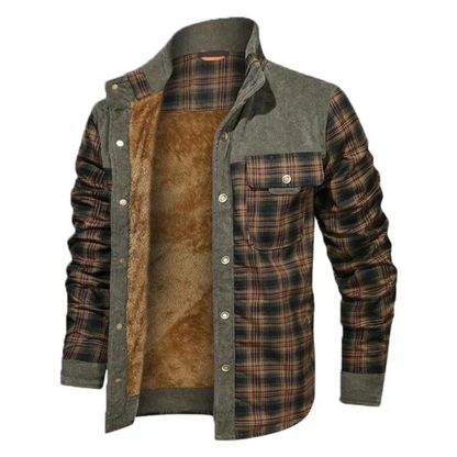 Beckett | Herren Plaid Shirt Jacket mit warmem Fleecefutter, modern & stylisch