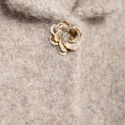 Damen Strickcardigan Blumenmuster | Weicher Cardigan für stilvolle Herbstlooks