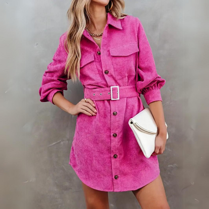 Norine | Stilvolles Kord-Kleid für Damen