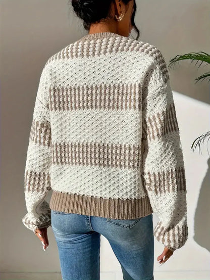 Winter Knit Pullover Damen | Strukturiert & Kuschelig für Kalte Tage