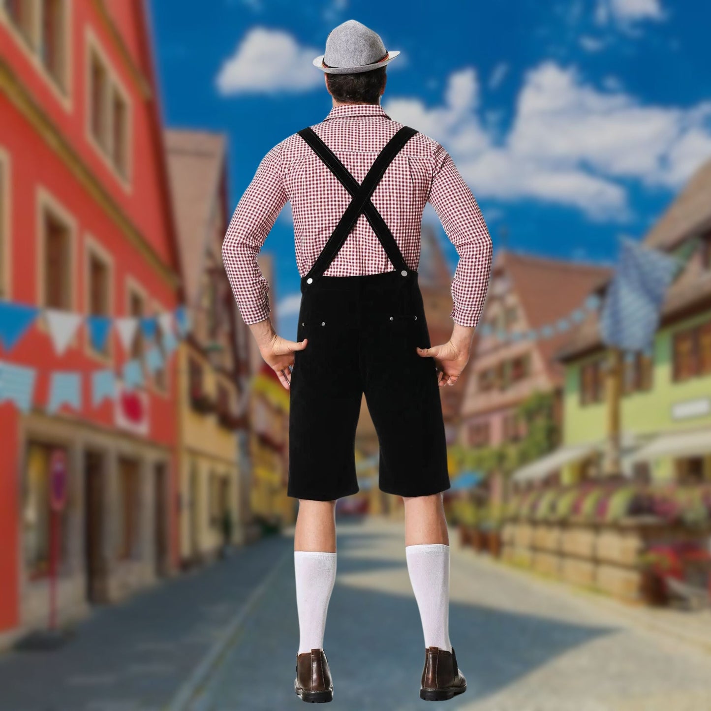 William | Drei-teiliges Oktoberfest Lederhosen-Set