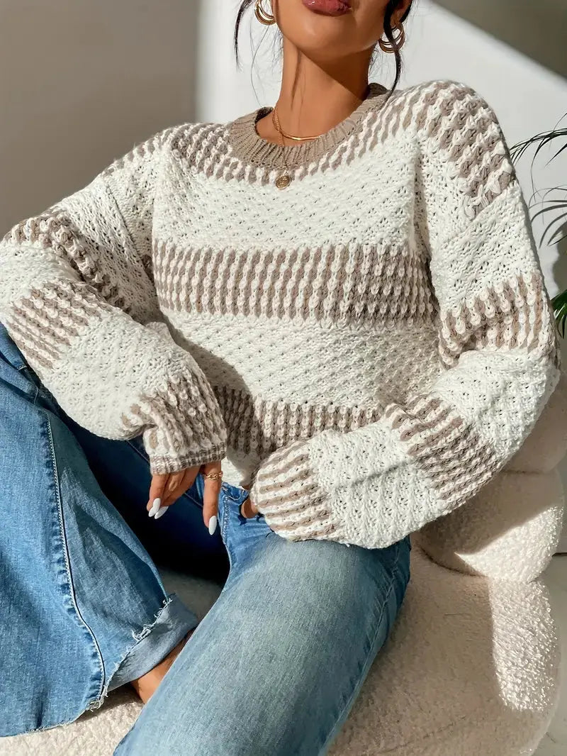 Winter Knit Pullover Damen | Strukturiert & Kuschelig für Kalte Tage