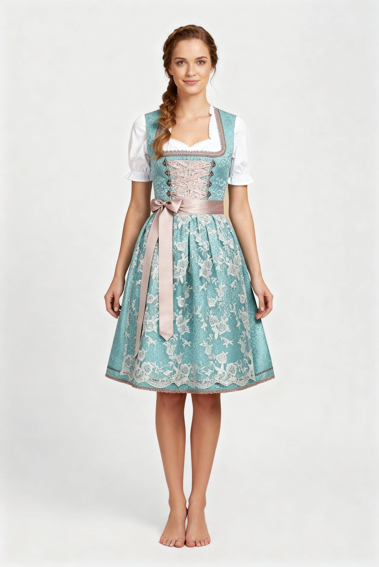 Dirndl Damen Tracht mit Schürze | Perfekt für Oktoberfest & Festliche Anlässe