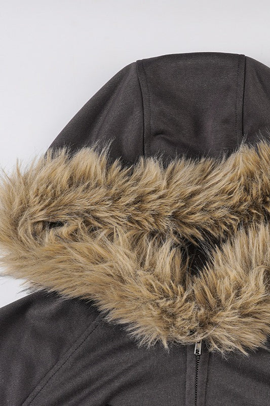 Cozy Fur Hoodie | Damen Hoodie mit Flauschiger Kapuze