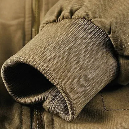 Wolfgang | Herren Casual Jacke mit Fleece-Futter – Stehkragen, Reißverschluss & Rippbündchen für Alltag & Freizeit