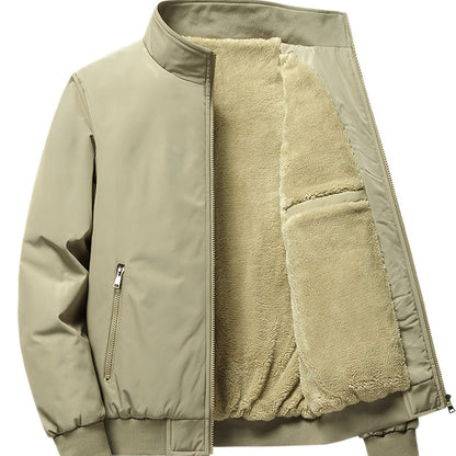 Owen | Herren Outdoor Jacke mit Reißverschluss | Fleecefutter & Stehkragen