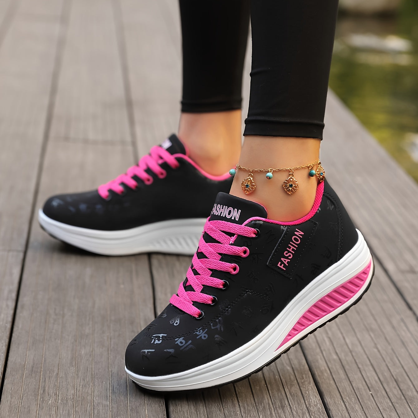 Fablea | Damen Trendsetter Sneaker – Moderne Plateau-Sohle & Stylisches Schnür-Design