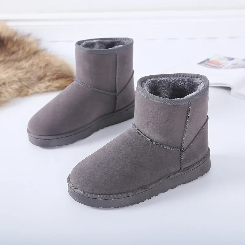 Brunhildae | Damen Fleece-Innenfutter Winterstiefeletten mit Rutschfester Sohle und Dickem Absatz