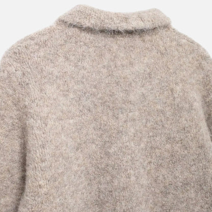 Damen Strickcardigan Blumenmuster | Weicher Cardigan für stilvolle Herbstlooks