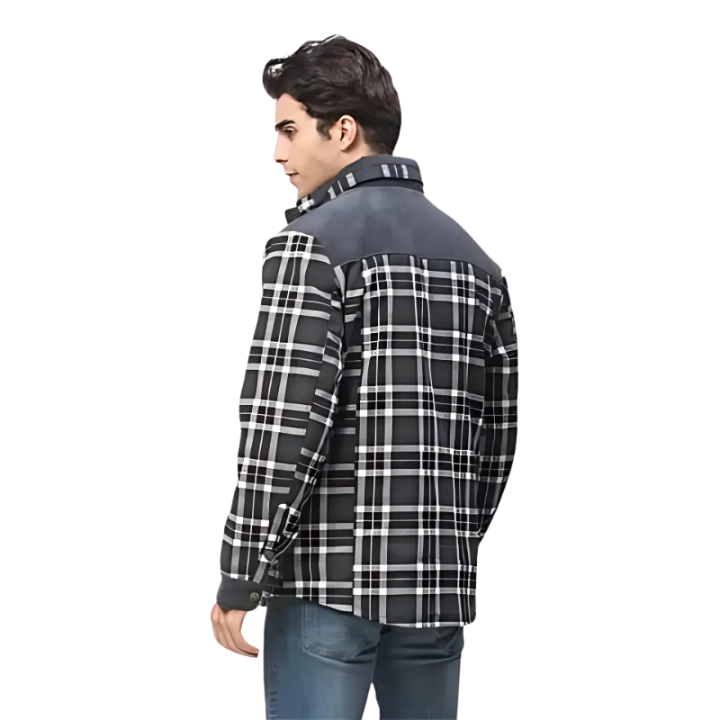 Beckett | Herren Plaid Shirt Jacket mit warmem Fleecefutter, modern & stylisch