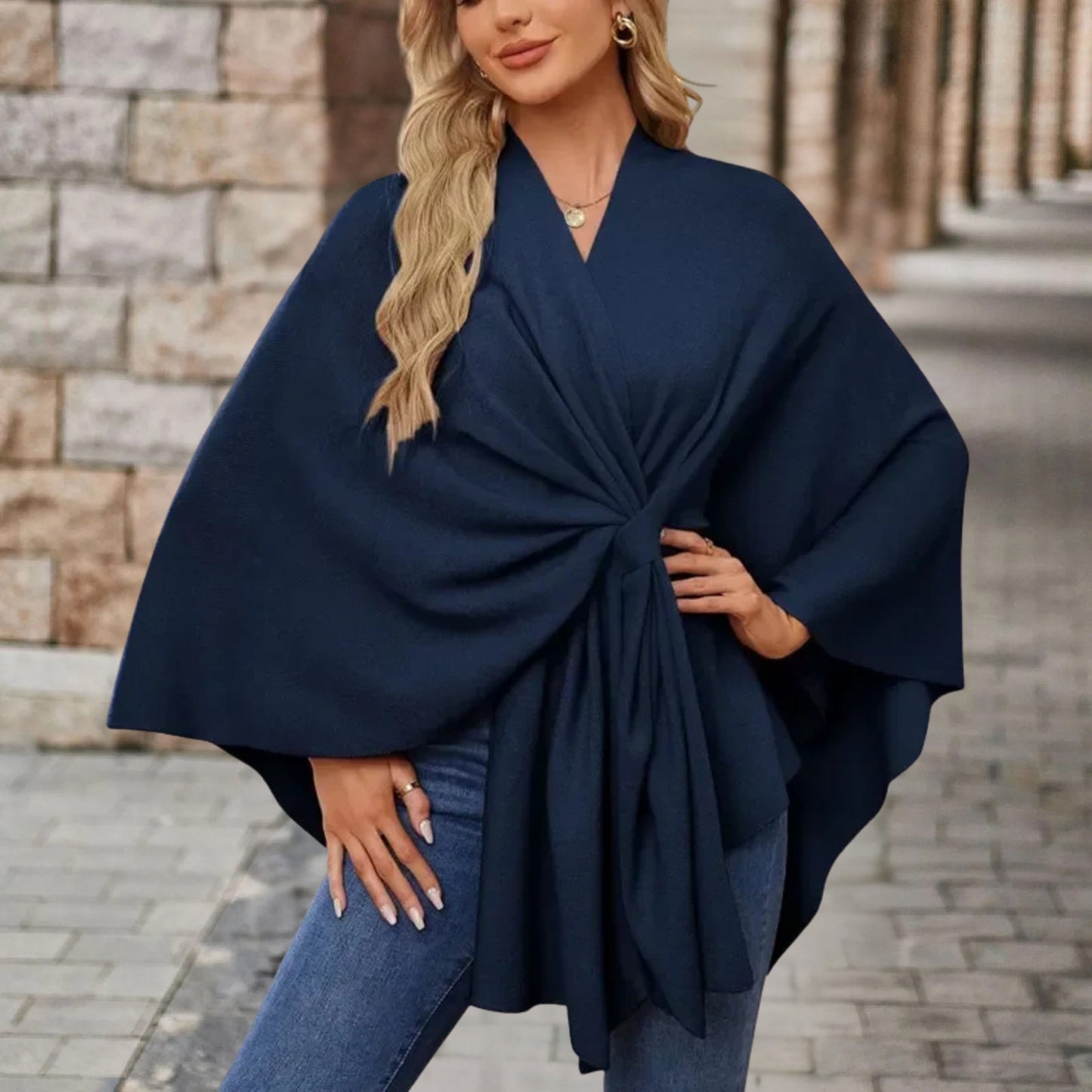 Wickel-Poncho-Top | Eleganz und Leichtigkeit für stilbewusste Frauen
