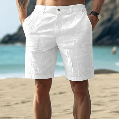 Herlinde | Elegante Leinen Shorts für Herren – Sommerliche Komfort-Hose in Clean Cut