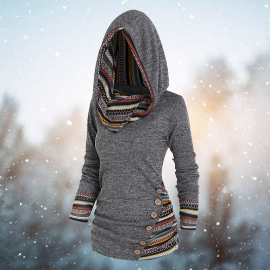 Elba | Tribal-Kapuzenpullover mit stylischem Ethno-Muster