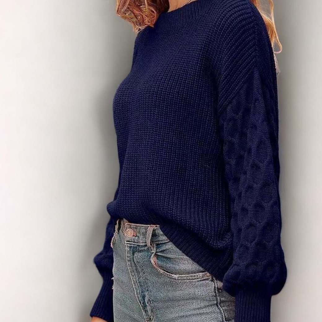 Nena | Strukturierter Strickpullover für Damen