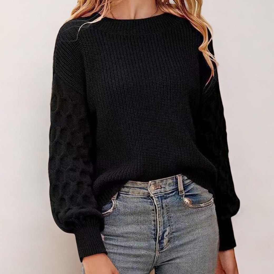 Nena | Strukturierter Strickpullover für Damen