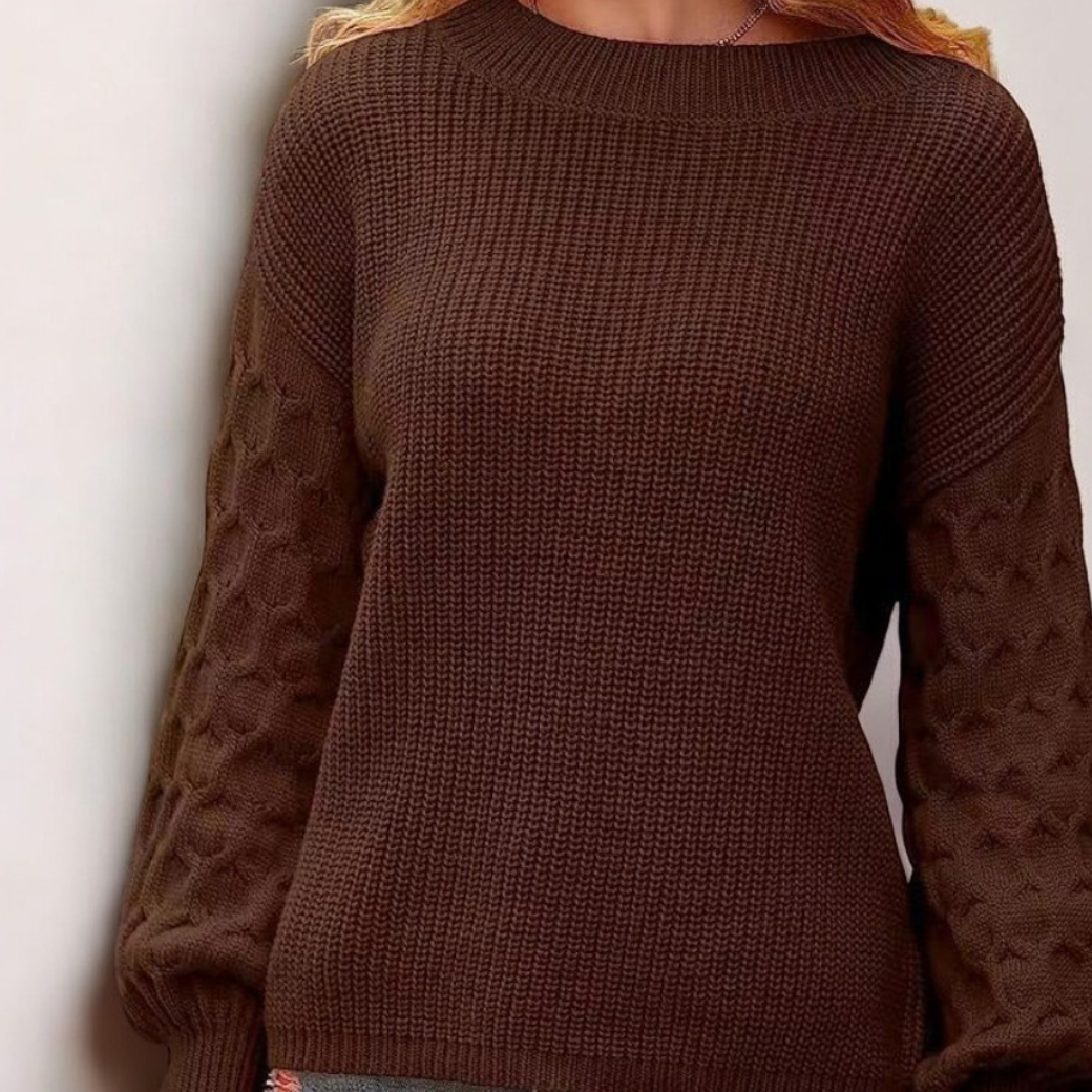 Nena | Strukturierter Strickpullover für Damen