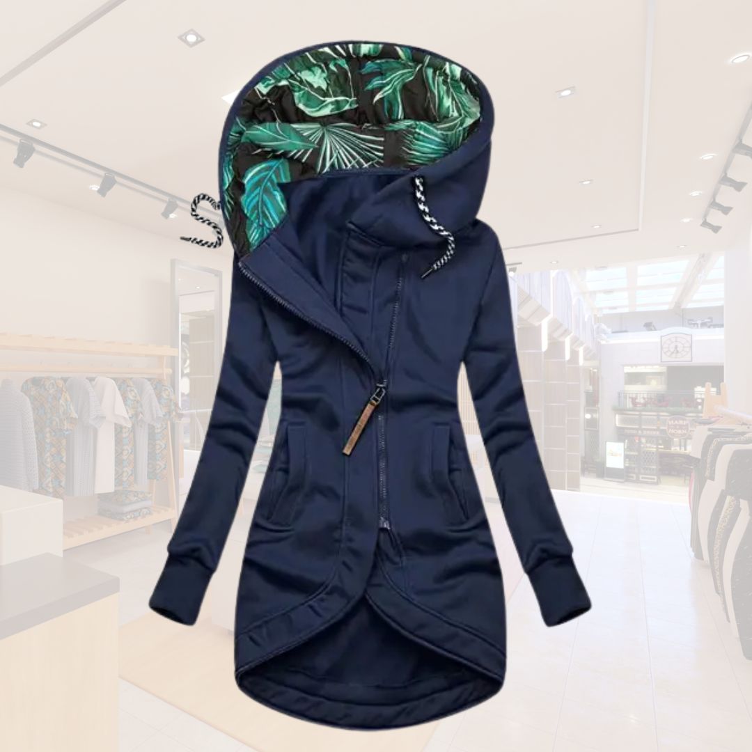 Damen Longjacke | Stylisch, komfortabel & mit besonderem Kapuzendesign