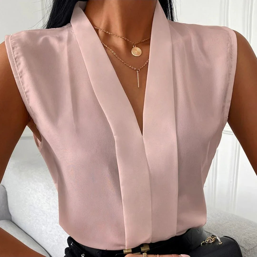 Noemi | Elegante ärmellose Bluse