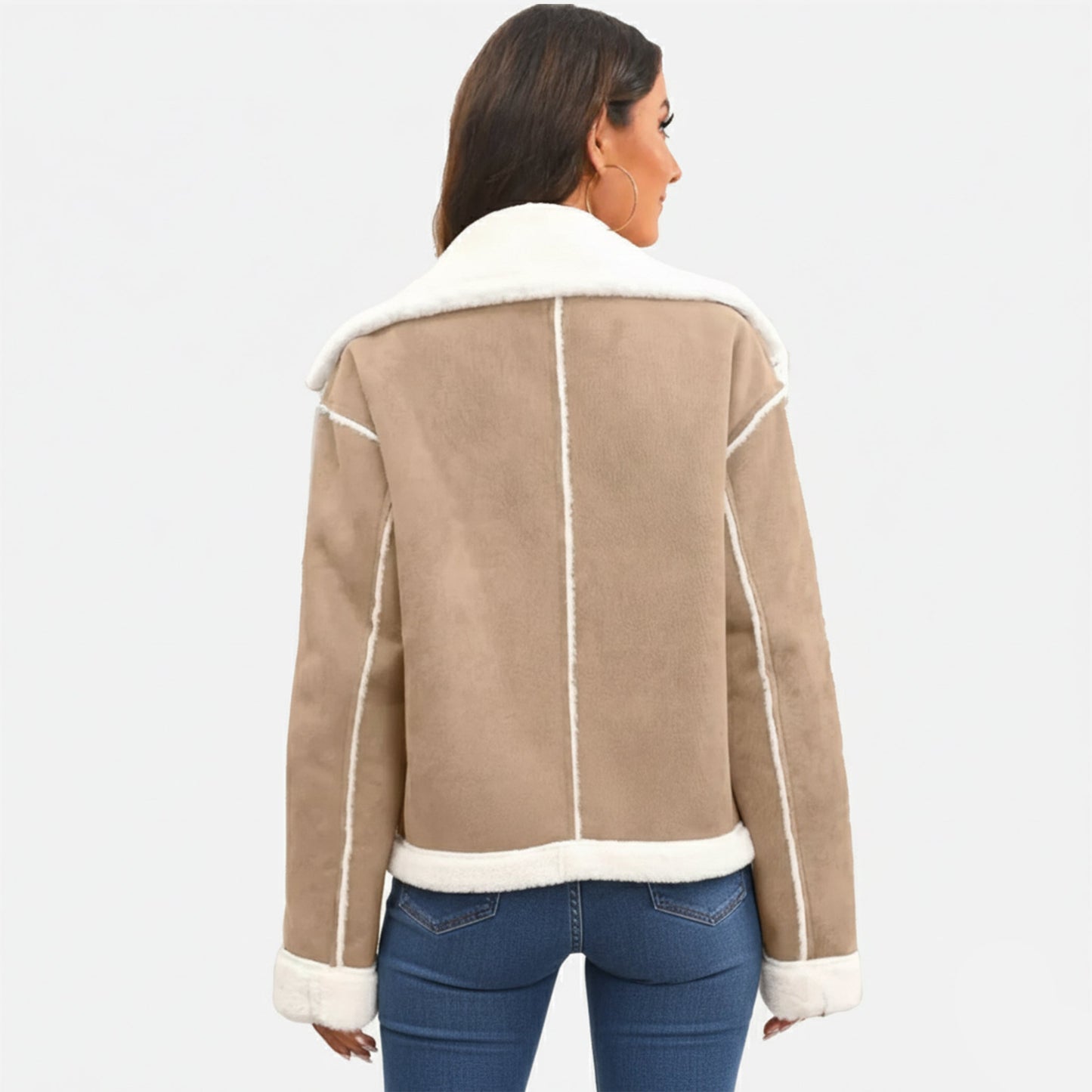 Soft Winter Jacket | Damen Winterjacke aus weichem Polyester mit femininem Reverskragen