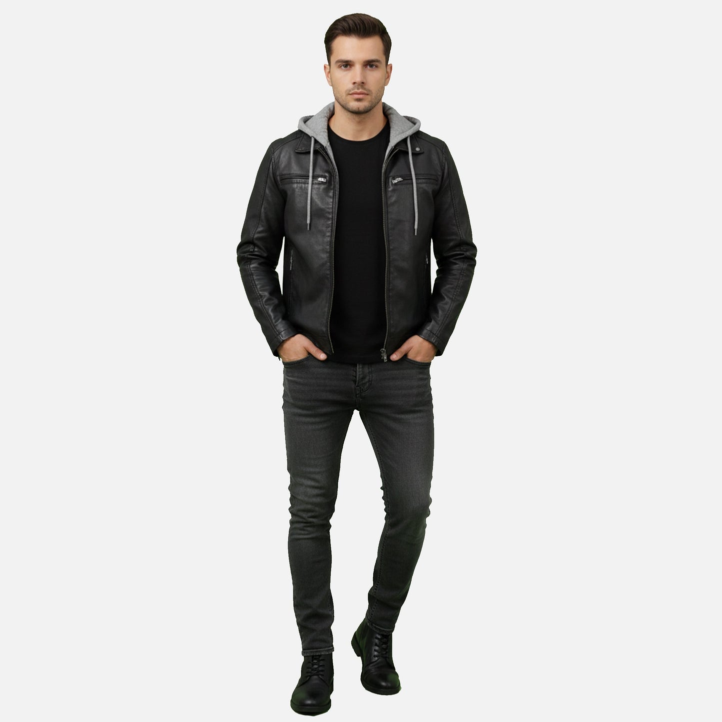 Urban Bomber Jacket | Herren Bomberjacke mit Kapuze in klassischer Streetwear-Passform