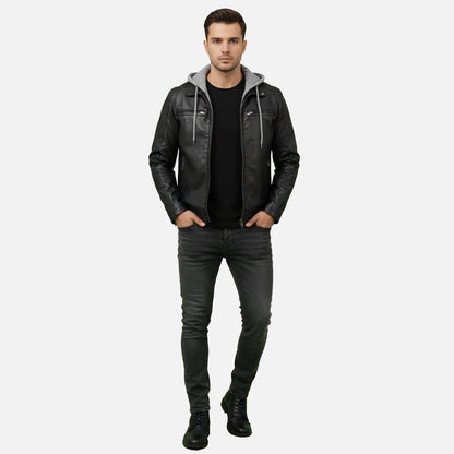 Urban Bomber Jacket | Herren Bomberjacke mit Kapuze in klassischer Streetwear-Passform