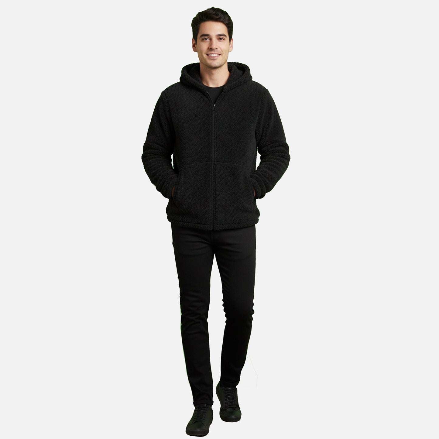 Cozy Hoody | Herren Fleece Hoodie mit Reißverschluss für Winter & Alltag