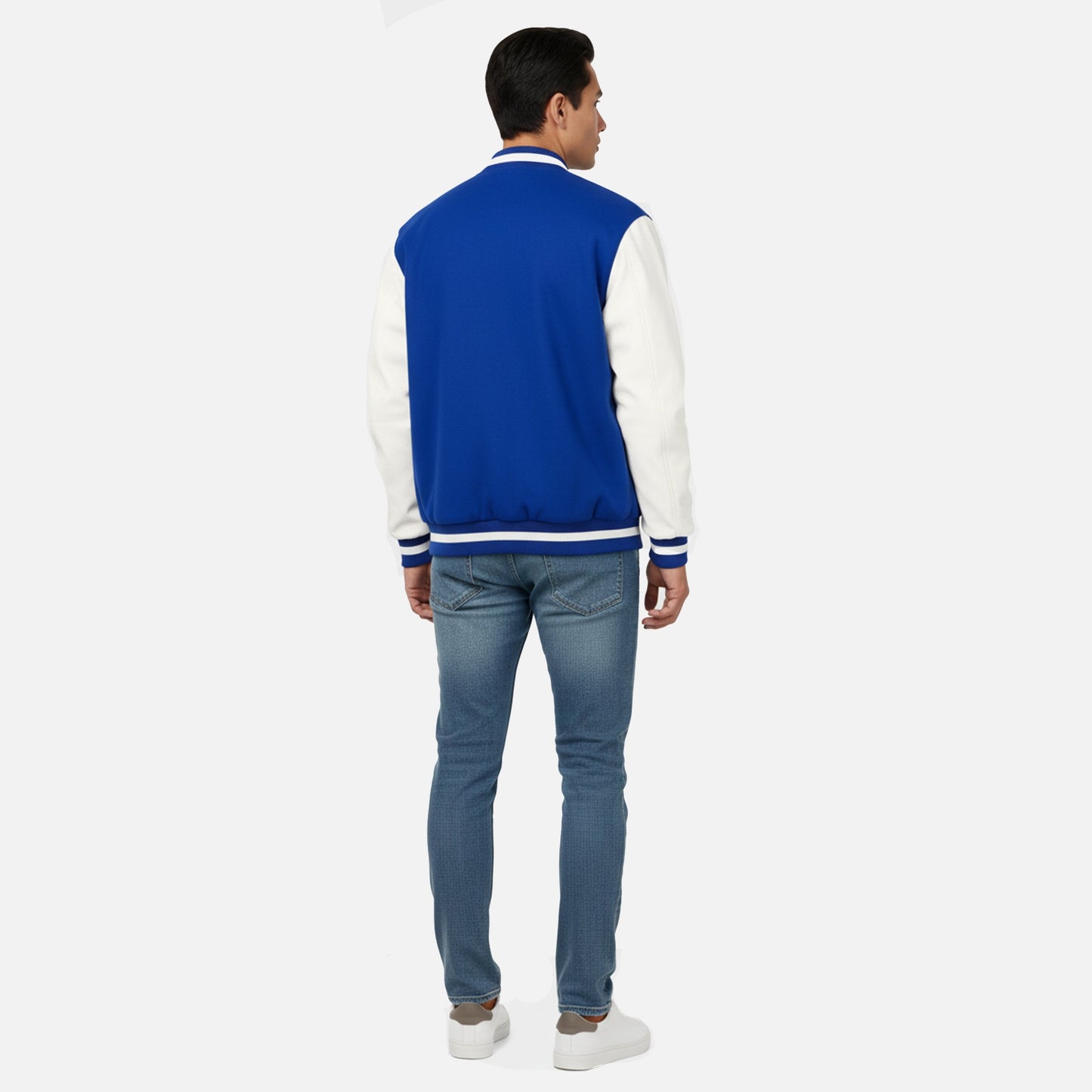 Herren Collegejacke | Varsity Fleece mit Farbblock und Lettering