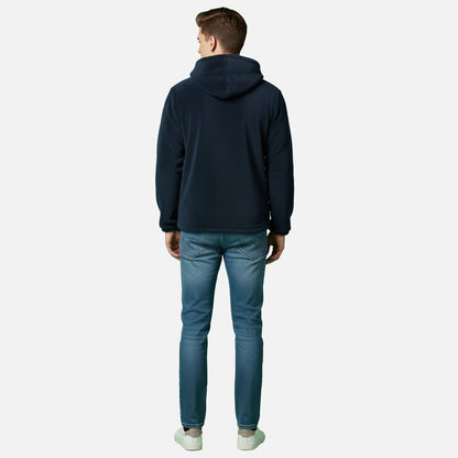Cozy Hoody | Herren Fleece Hoodie mit Reißverschluss für Winter & Alltag