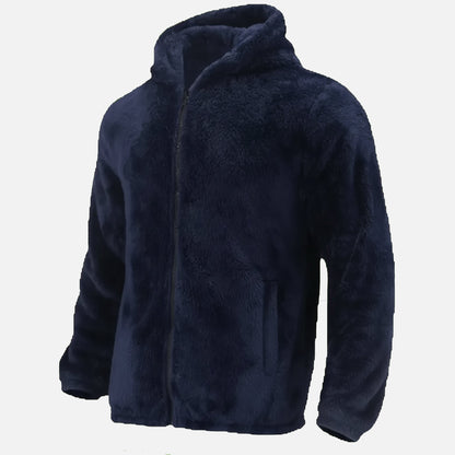 Cozy Hoody | Herren Fleece Hoodie mit Reißverschluss für Winter & Alltag
