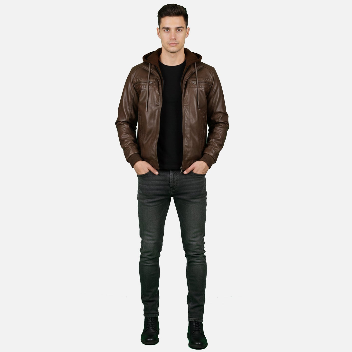 Urban Bomber Jacket | Herren Bomberjacke mit Kapuze in klassischer Streetwear-Passform