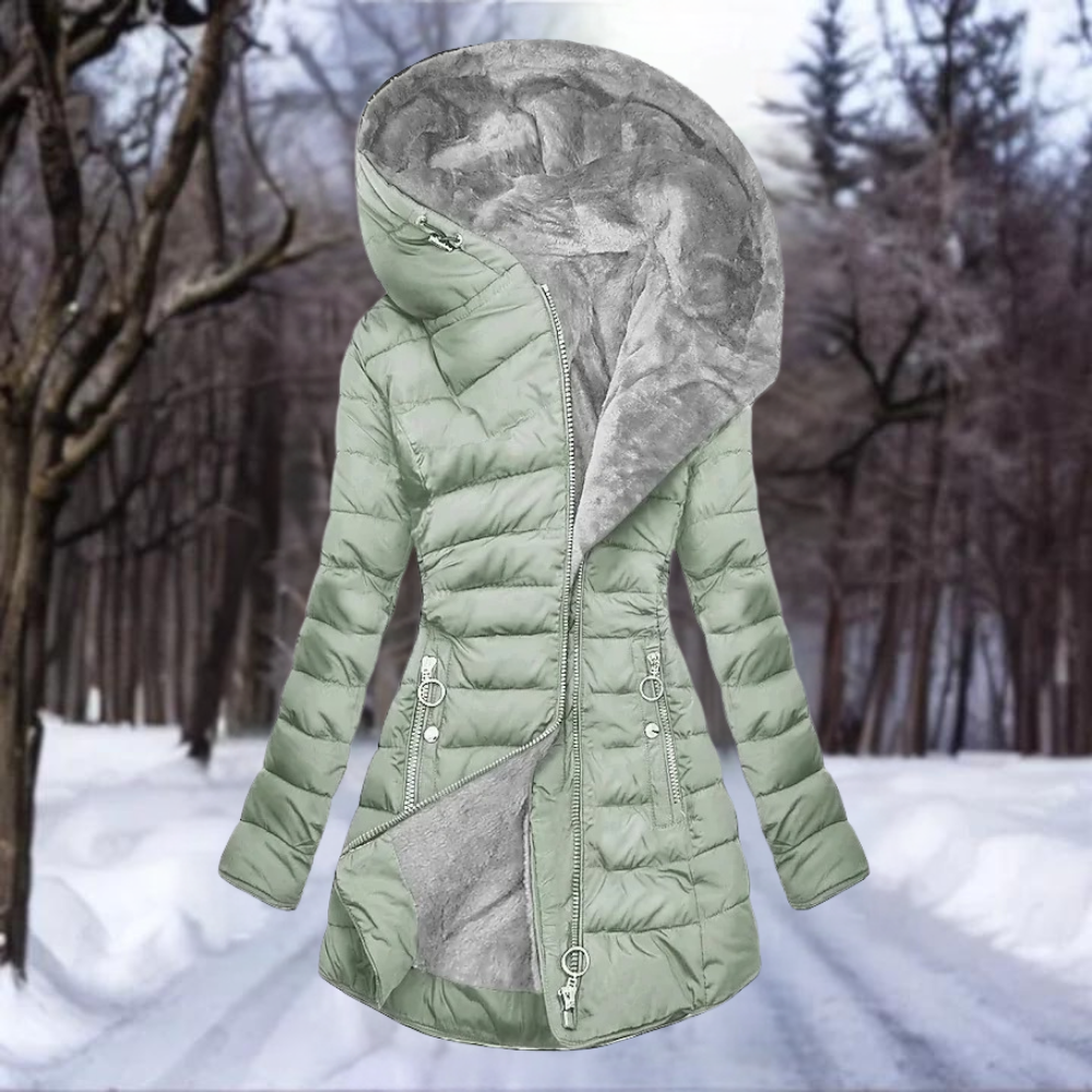 Felina | Damen Winterjacke mit Kapuze, gesteppter Futterung und schlanker Passform